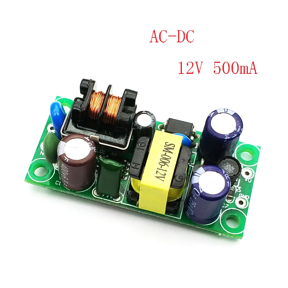 AC/DC 12V 500mA Buck Converter Isolated Switching LED Power Module Supply 