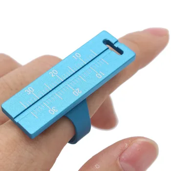 

1pc Dental Finger Ruler Aluminium 30mm Gauge Span Measure Scale Measurement Tool Endodontic Dentist Lab Instrument for Dentist