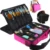 Alta calidad profesional bolsa de almacenamiento bolso mujer gran capacidad cosmética organizador desmontaje libre maleta