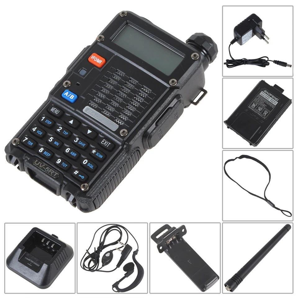 Оригинальные 2 шт. Baofeng UV-5RT портативной Talke для охоты УФ 5RT высокое производительный приемопередатчик Advanced любительский двухканальный