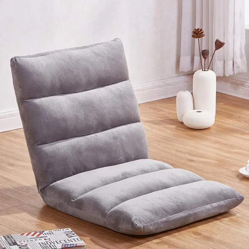 Lazy Chair Bedroom Bed Single Small Sofa Computer Chair Balcony Tatami Dormitory Foldable Back Lounger - Цвет: style6