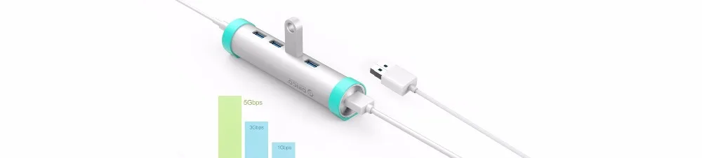 ORICO USB C HUB 4 Порты и разъёмы USB3.0 Hub развернуть Тип C концентратор с Тип C кабель и Тип кабель для Mac/Windows/Linux