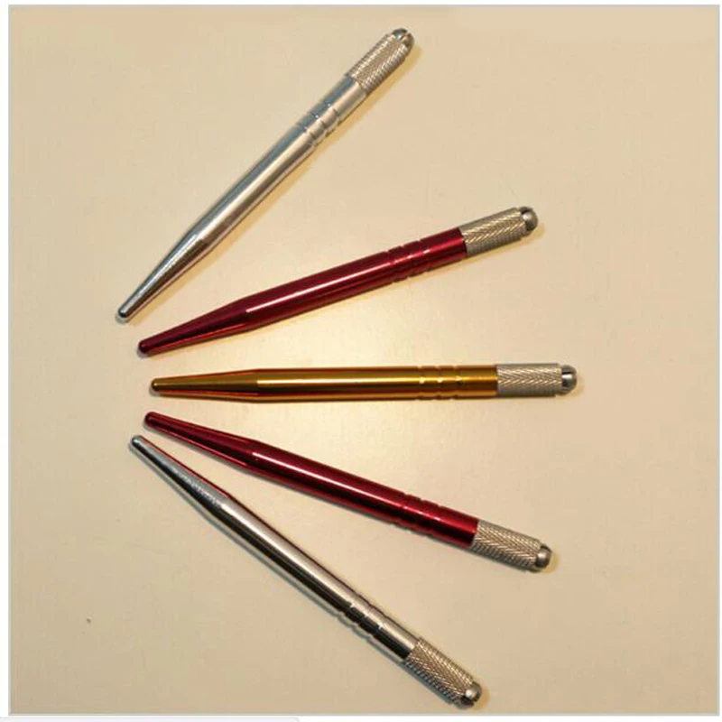 Caneta com Lâmina Rosa Descartáveis Microblading Agulha 12 9 Pin - 18u Microlading Manual Caneta Microblade Ferramenta Pcs 10 2 Pcs ROSA DESCARTÁVEIS Microblading 10 Caneta com