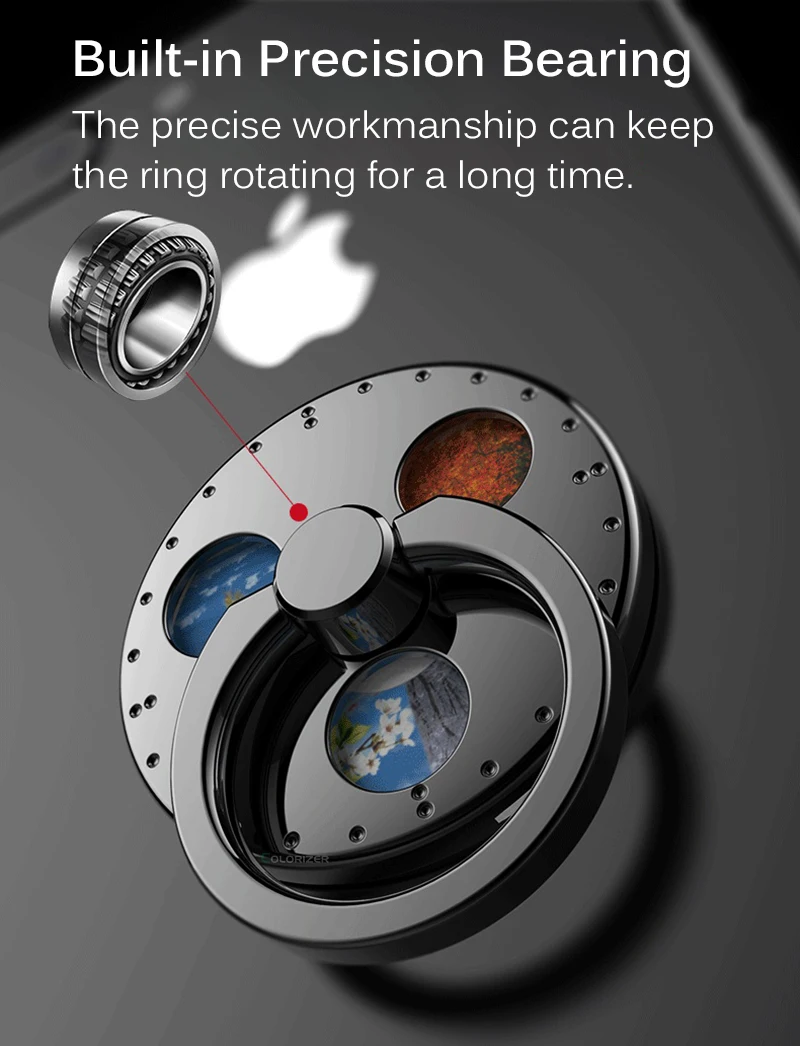 Гироскоп палец кольцо держатель ручной 360 градусов Спиннер вращающийся металлическое кольцо-держатель мобильного телефона Стенд кронштейн для iPhone samsung