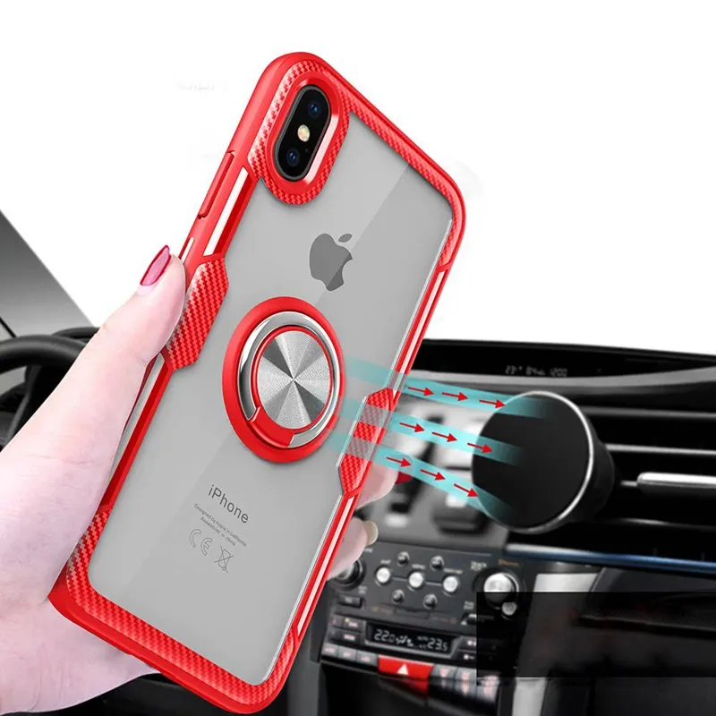 Чехлы подставки для телефонов iPhone 6 6s 8 7 Plus мягкий чехол накладка с кольцом на