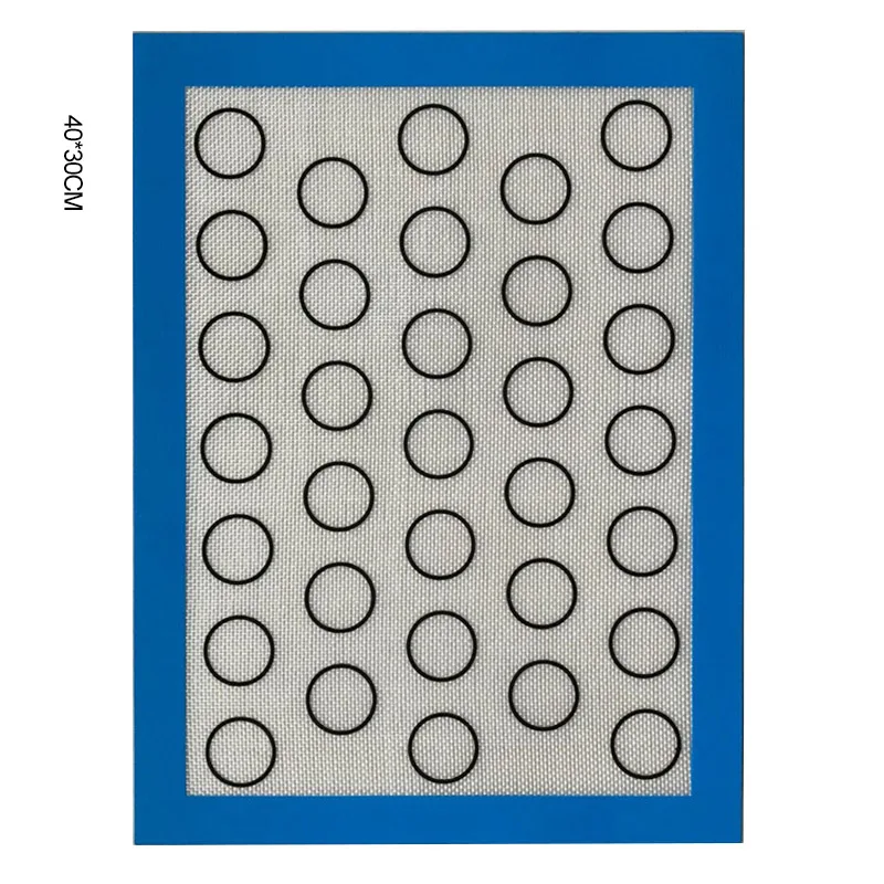 Eco Friendly Non stick Circle Macaron Baking Mats Dough Mat Silicone