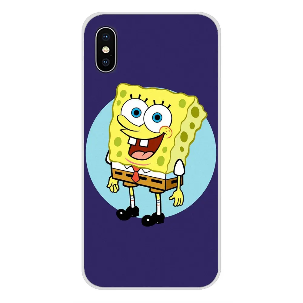 Губка Боб Квадратные брюки для Apple IPhone X XR XS MAX 4 4s 5 5S 5C SE 6 6 S 7 8 Plus ipod touch 5 6 Аксессуары чехлы для телефонов