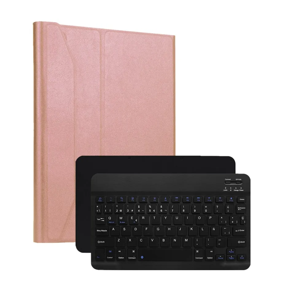 Русская/испанская Bluetooth беспроводная клавиатура-чехол для iPad 9,7 6th Smart PU кожаный Полный Чехол для iPad 9,7 чехол 5th