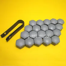 20x 321601173A Wheel Lug Nut Center Cover Caps 17mm Size & Removal Tool for Audi A1 A3 A4 A5 A6 A7 A8 Q5 Q7 TT for Jetta Golf