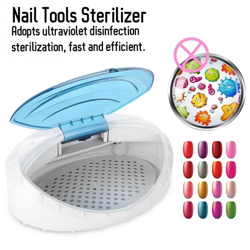 

New UV Sterilizer Nail Manicure Tools Disinfection Cabinet Box Towel Sterilizer Equipment