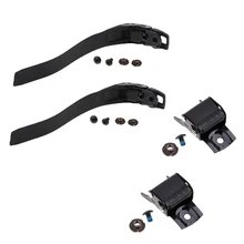 2 ensemble de chaussures de Skate à roues alignées robustes de rechange Energy Strap avec vis écrous + boucle noir