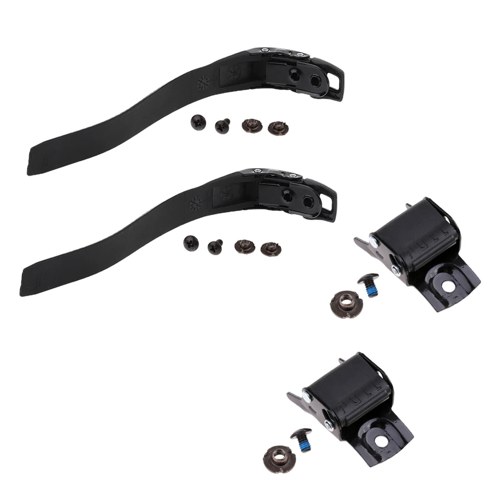 2 Set of Replacement Sturdy Inline Roller Skating Skate Shoes Energy Strap with Screws Nuts + Buckle Black 2 Set of Replacement Sturdy Inline Roller Skating Skate Shoes Energy Strap with Screws Nuts + Buckle Black