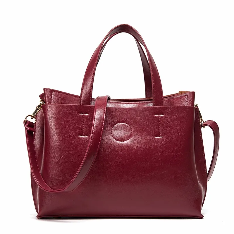 BARHEE горячая Распродажа Женская кожаная сумка женская сумка ретро сумка через плечо деловая офисная сумка черная коричневая сумка