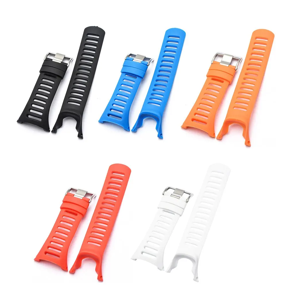 

Replacement Strap For SUUNTO Ambit 24mm Men Watch Rubber Band Strap Men Bracelets Silver Buckle with Tool 2018 NEW