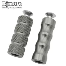 Dropshipping Motorcycle CNC Aluminum Moto Rear Set Footrests 6mm CNC Gear Shift Brake Lever Footpeg Rearset Foot pegs