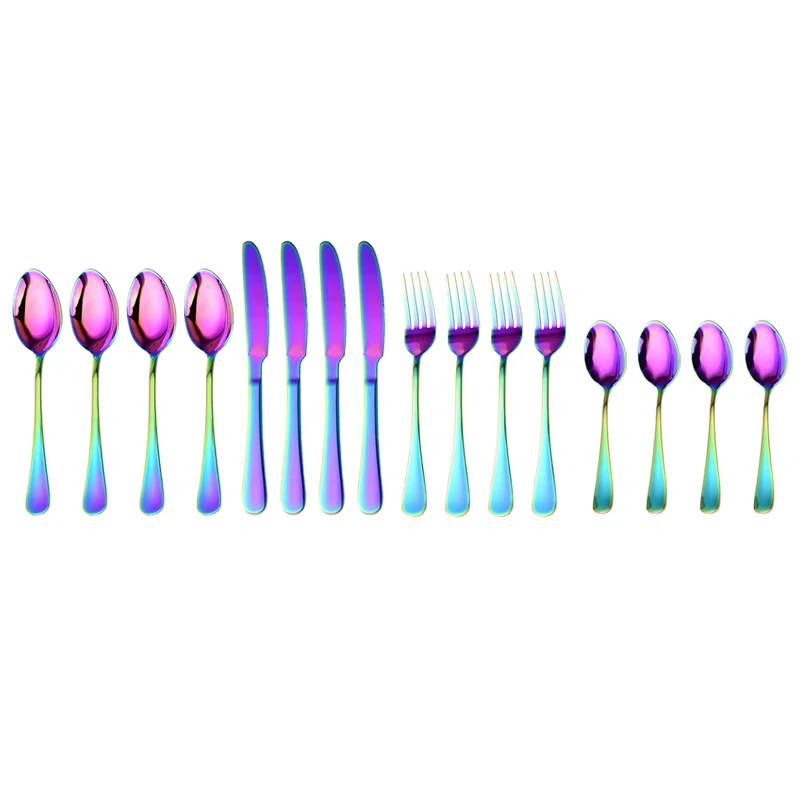 Rainbow flatware set
