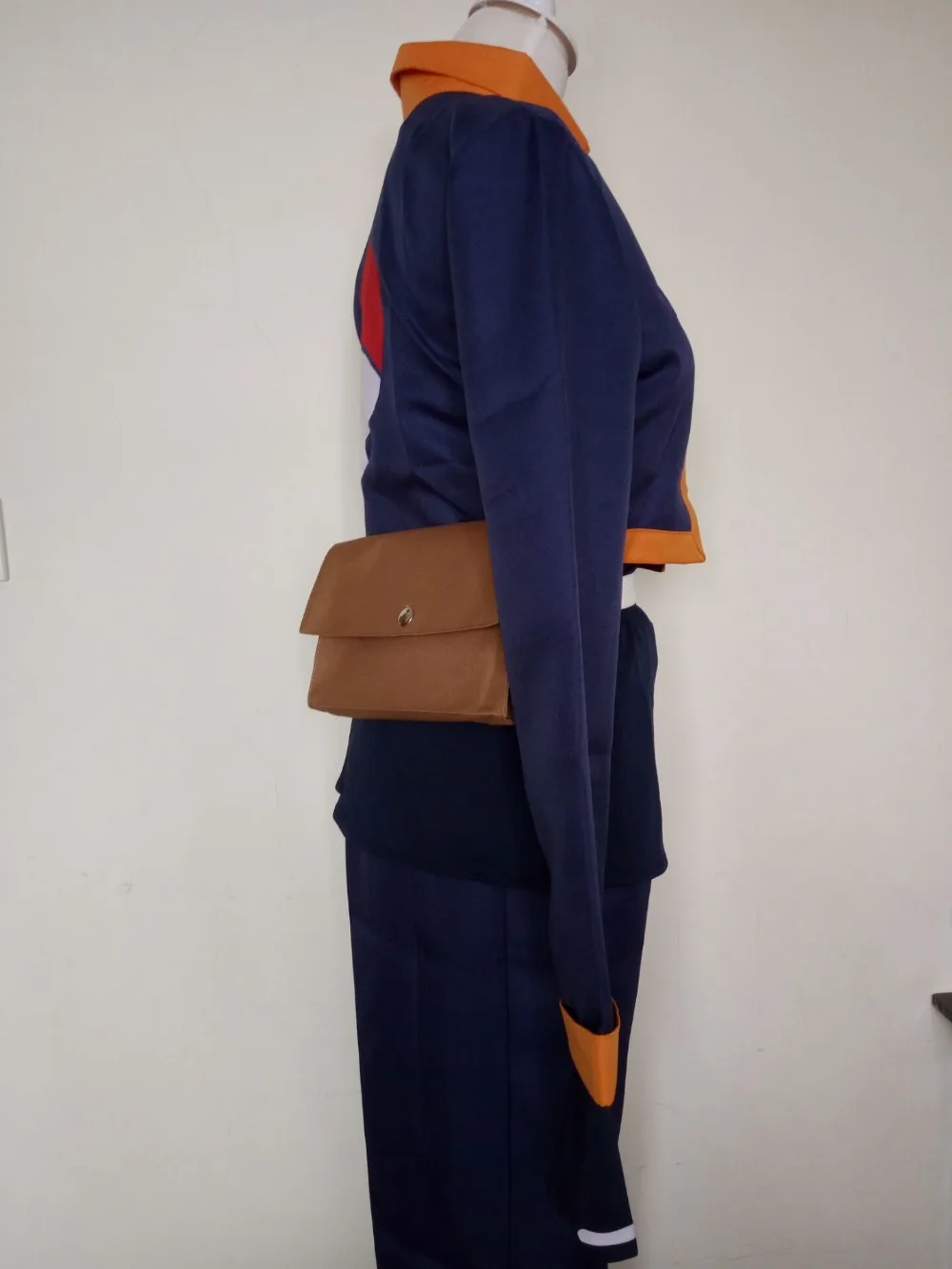 Naruto: Uchiha Obito | Black & Orange Akatsuki Outfit PU Leather Cosplay Costume Set 28 Customizable Obito Uchiha Halloween Costume