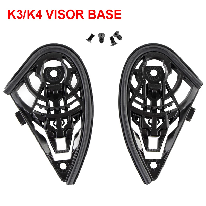 

High Quality K3 K4 Helmet Parts Bases K3 K4 Helmet Visor Base With M4 Screws Casco Lens Pedestal Motorcycle Helmet Accessories