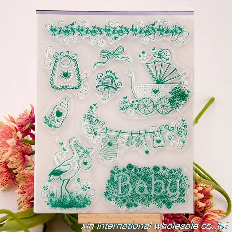 embossing folders encre scrapbooking ACRYLIC VINTAGE clear stamps FOR