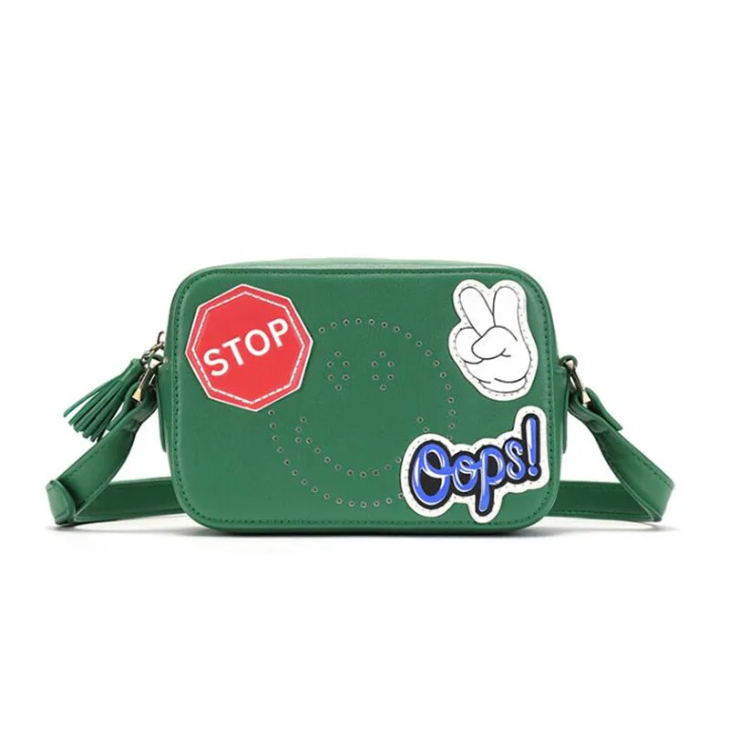 

PU Leather mini cute Small designer Bag Girl Woman Crossbody Handbags Women Bags 2019 New Shoulder Bags green color women Purse