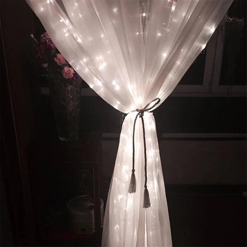 Led Curtain Fairy String Light 3M*3M 448Led Icicle Waterfall Lighting Holiday Lights Party Christmas Wedding Decoration 110/220V
