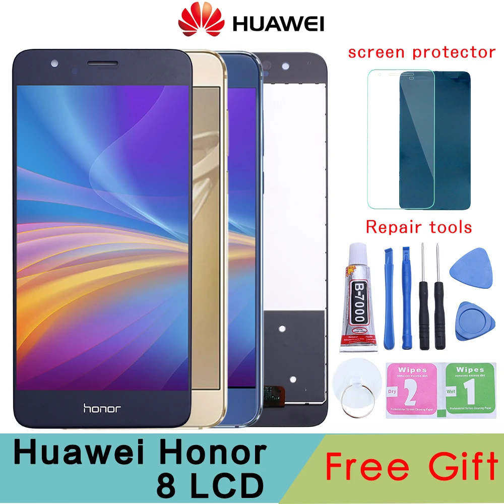 ЖК дисплей для Huawei Honor 8 дигитайзер сенсорного экрана 5 2 дюйма с рамкой сменный