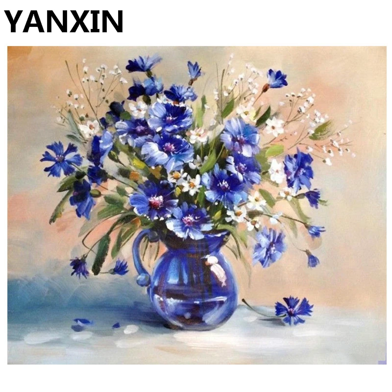 

YANXIN DIY Framed Painting By Numbers Oil Paint Wall Art Pictures Decor For Home Decoration 5121