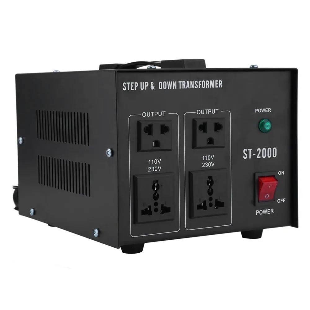 

ST-2000W 2000W Power Voltage Converter Step Up Down Transformer Output Voltage 110V 230V For Refrigerator Microwave EU Plug