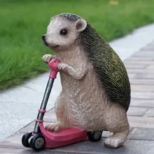 Украшение для сада композит животные Ежик имитация скейтборда декоративное украшение для дома подарки ремесла