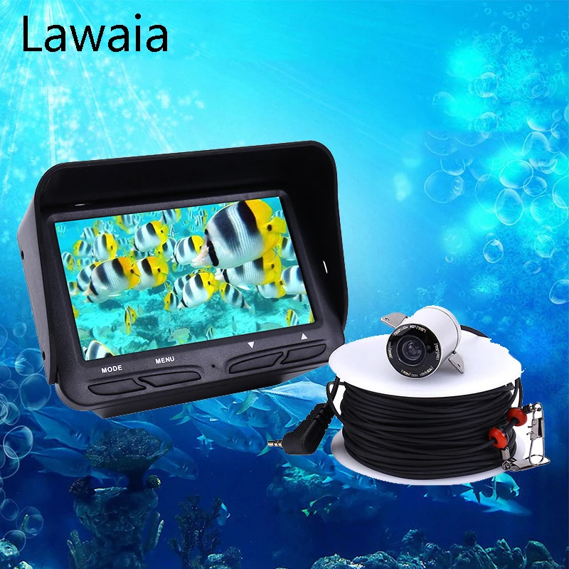 

Lawaia Video Fishing Fish Finder Sonar Waterproof Lens Color Screen Underwater Camera Monitor To Find Fish Eye Vivid Fine