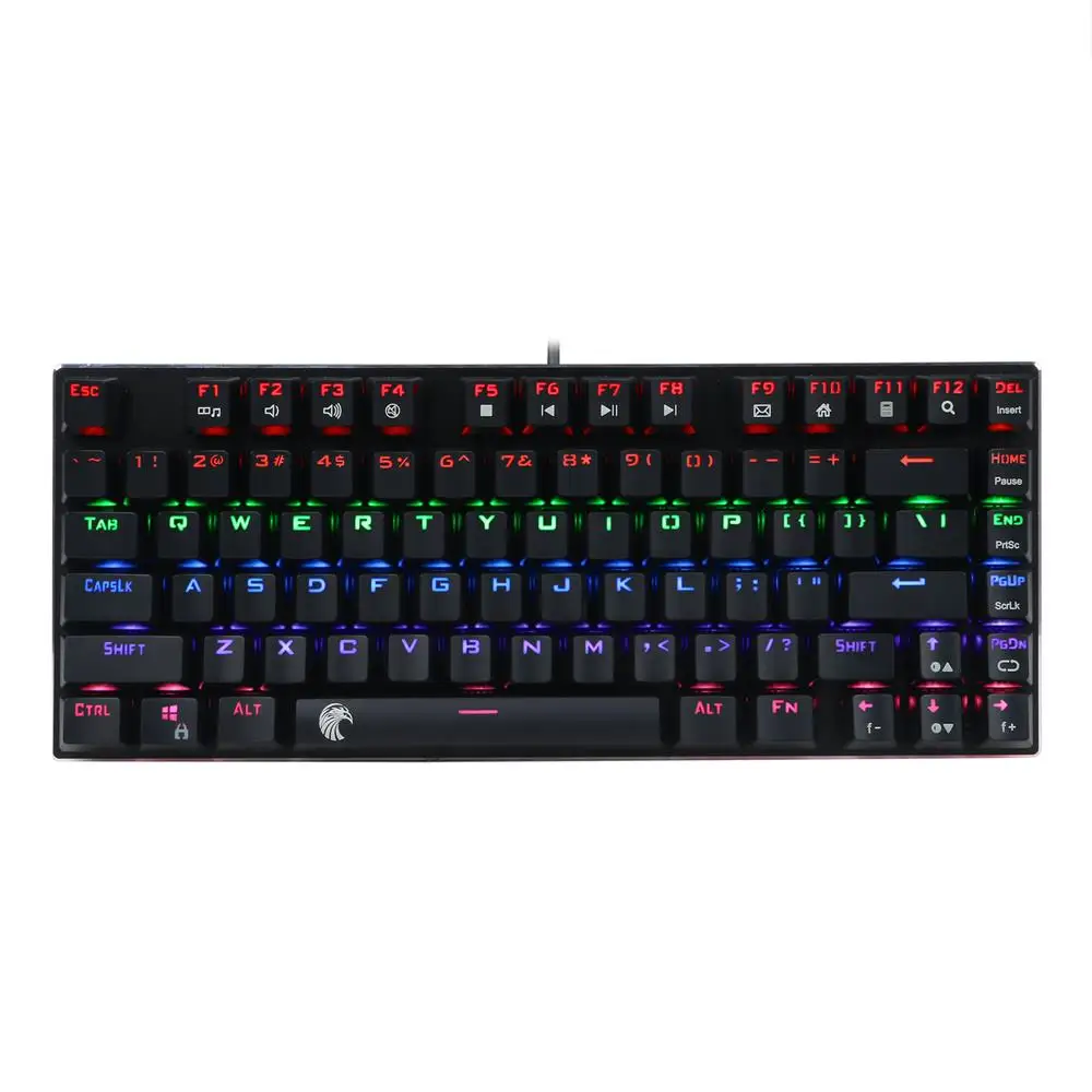 Компактная светодиодная механическая клавиатура TKL с радужной подсветкой модель