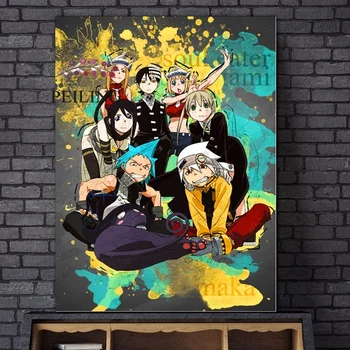 

Soul Eater Anime Art Canvas Painting Pictures for Living Room