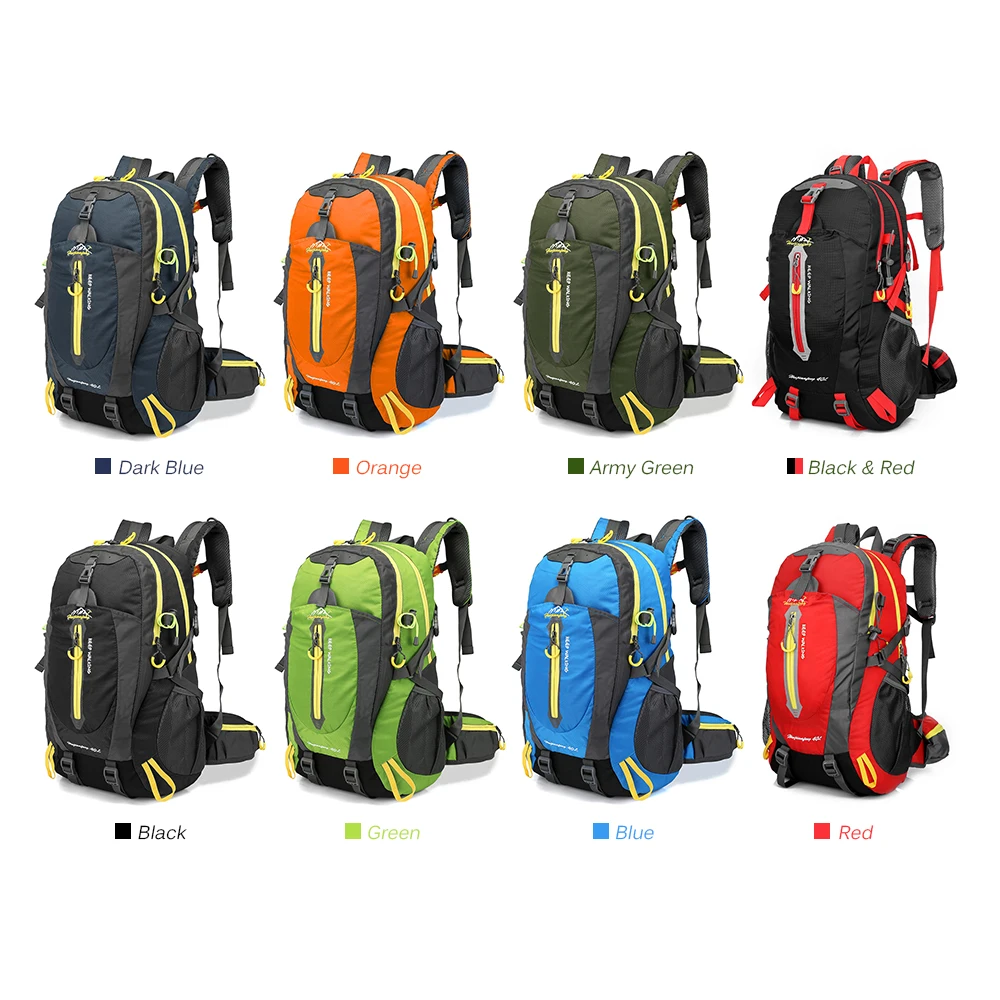 40L Waterproof Tactical Hiking Cycling Climbing Rucksack Laptop Travel Outdoor Backpack