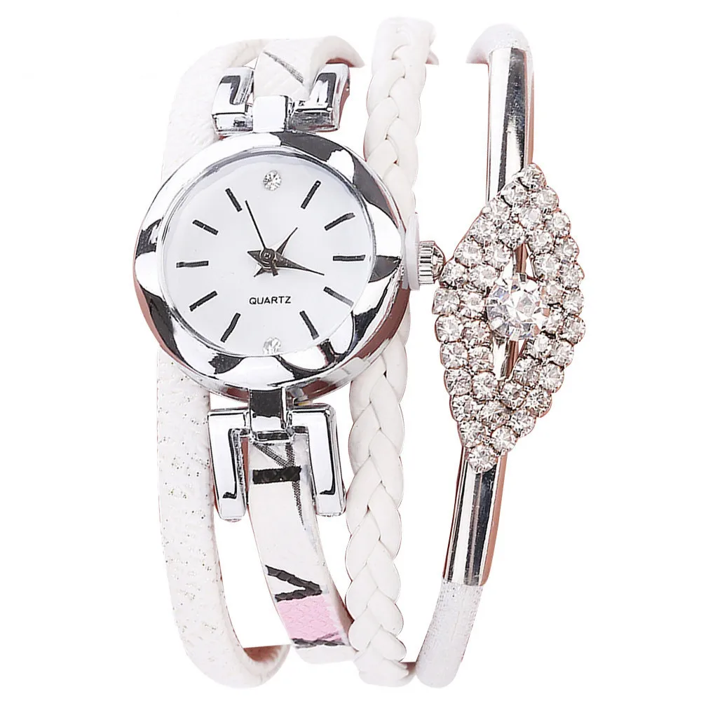 Montre Femme CCQ модные часы для женщин девочек Аналоговые кварцевые наручные часы женская одежда браслет часы Reloj Mujer Relogio Feminino - Цвет: White