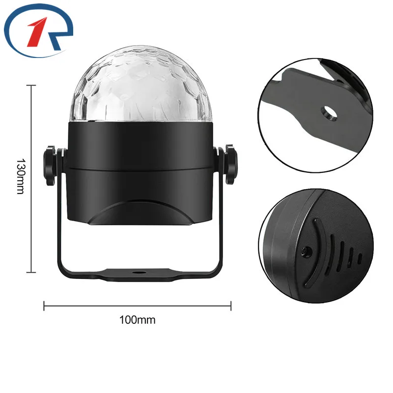 ZjRight Remote Crystal Rotat Ball LED Stage Light KTV bar dancing kids birthday gift Holiday dj Xmas party led lights decoration ZjRight Remote Crystal Rotat Ball LED Stage Light KTV bar dancing kids birthday gift Holiday dj Xmas party led lights decoration