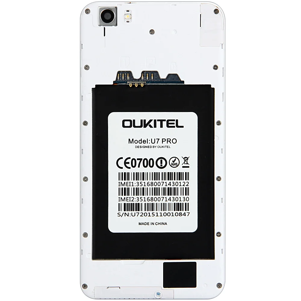 Восстановленная 5 дюймов OUKITEL U7 Pro 3g Phablet Android 1 MTK6580 четырехъядерный 1. Hz 1GB + 8GB OTA 8.0MP
