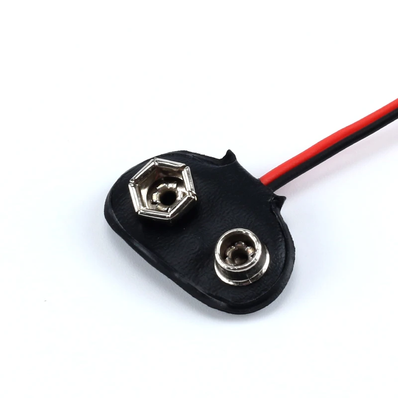 PP3 MN1604 9V 9volt Battery Holder Clip Snap On Connector Cable Lead for Battery Storage Boxes I Tpye