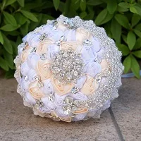 Искусственные розы ручной работы свадебные букеты Кристалл украшенная брошь ручной работы Свадебные Поставщики невесты