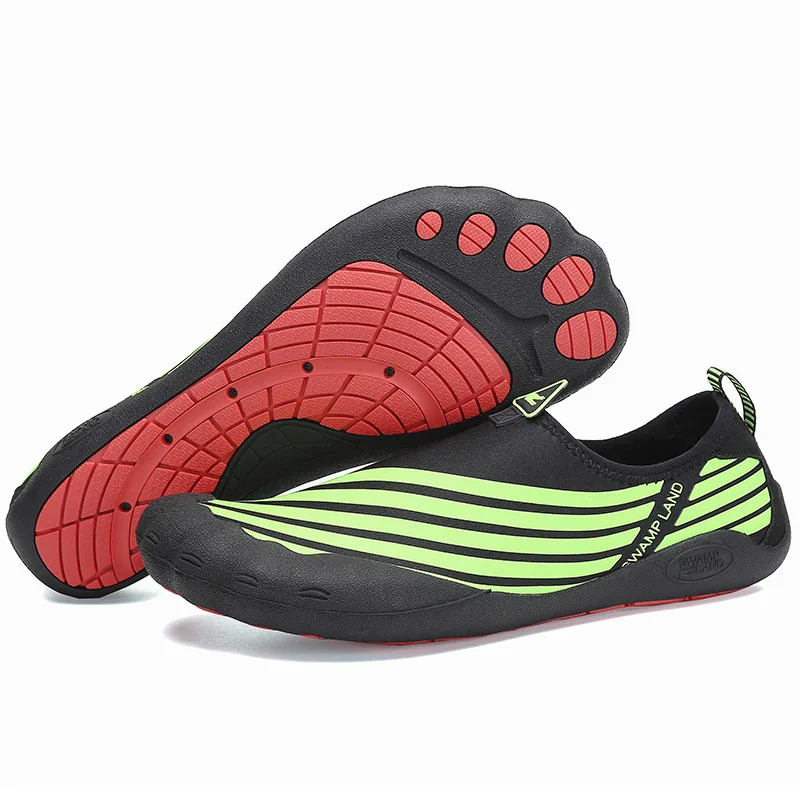 أكوا أحذية الرجال الصيف تنفس أحذية ماء نعال شاطئ المنبع أحذية امرأة تصفح الصنادل السباحة جوارب الغوص