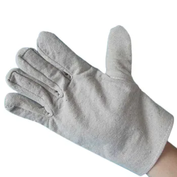 

high temperature bbq Gloves 6 Pairs Canvas Work Gloves Labor Safty Gloves Double Thickening Anti-Skid Protection Welding Aid
