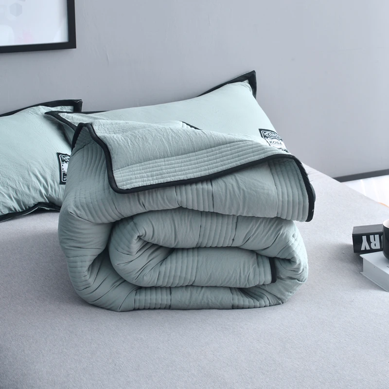 3pcs Set Patchwork Quilts Home Bedding Comforter Set Microfiber