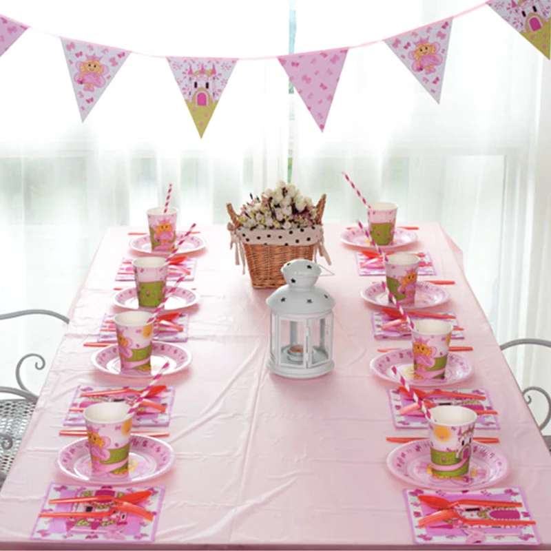 

69pcs-8 persons Tableware sets Princess Series Children Kids girls Birthday Party Cups+Plates+Straws+Forks+Knife+spoons+napkins