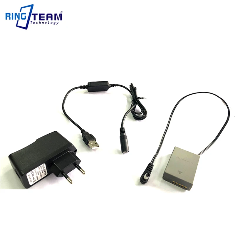

EU Plug 5V 3A Power Adapter with USB Power Cable Female 5.5mm Connector+DC Coupler PS-BLN1 BLN-1 BLN1 Dummy Battery for Olympus