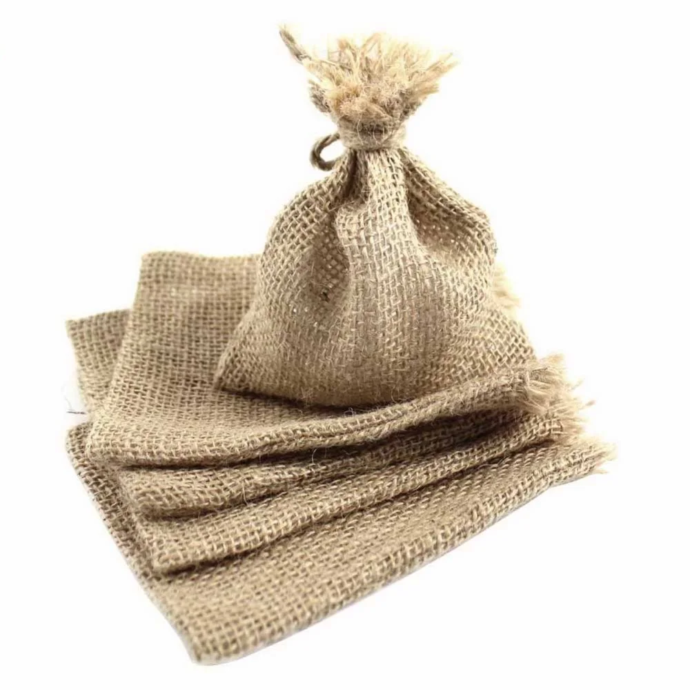 50pcs jute burlap sack