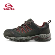 Clorts Trekking Shoes for Men Hiking Shoes Suede Leather Mountain Outdoor Shoes Breathable Climbing Shoes HKL-831A/B/E
