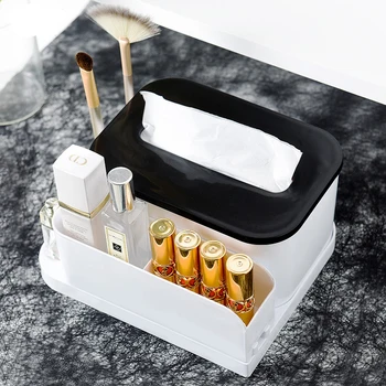 

Nordic tissue box Multi functional disassembly mobile phone holder living room cosmetic napkin remote control storage box