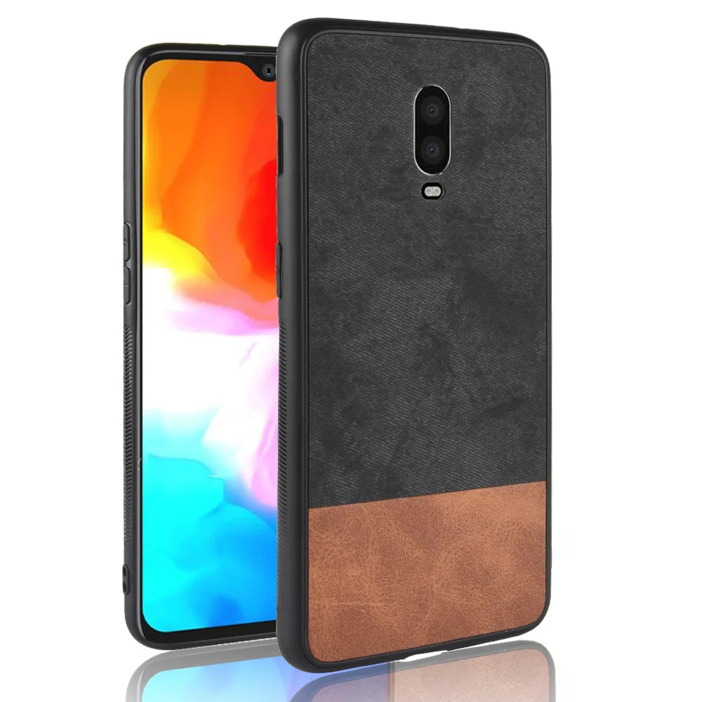

Fashion Luxury Retro Silicone Leather Case For Oneplus 6T 6 5 5T Original Leather Back Cover Case For Oneplus 5 5T 6 6T Capas