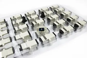 

Free Shipping 500pcs Fiber Optic Adapter SC Multimode Simplex MM Adaptor Coupler