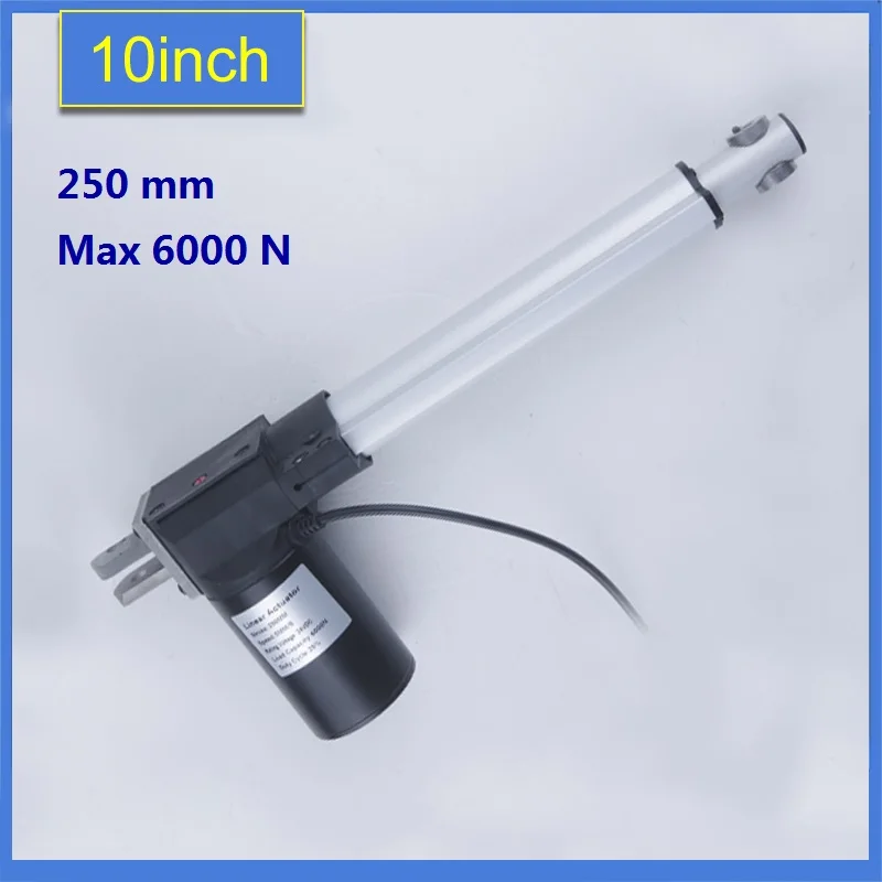 

Linear Actuator 24V12v DC Motor Heavy Duty 6000N 600KG 1320LBS4000n Stroke 250mm 10inch Electric Load Motor for electric medical