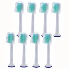 8 шт./лот Замена Зубная щётка головки с крышкой для Philips Sonicare HX6530 HX9340 HX6930 HX6710 HX9140 HX6921 HX6930 HX6932